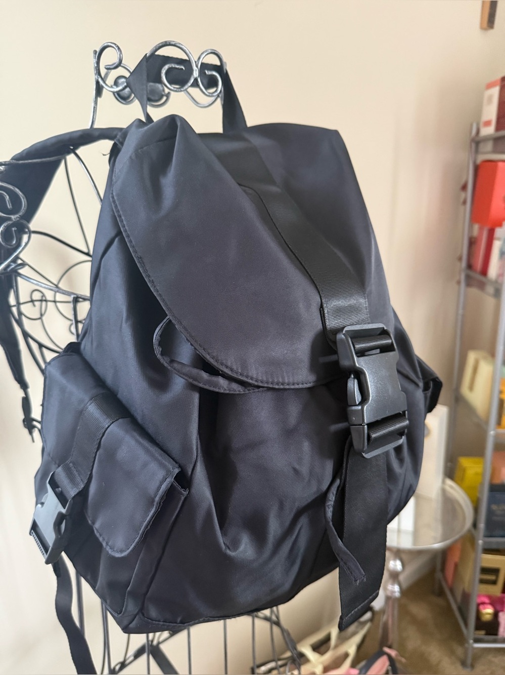 Black Fashion Backpack - Picture 7 of 7